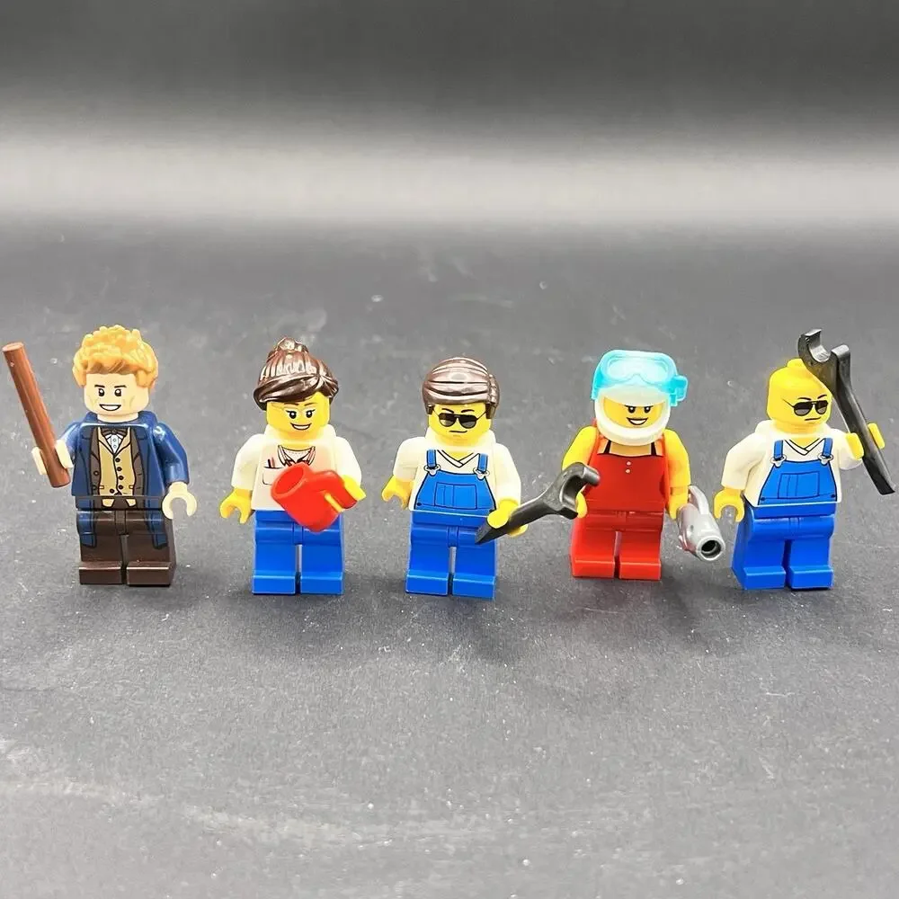 Lego (5) Minifigures Newt Scamander Fantastic Beasts + Others With Accessories